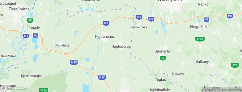 Hajdúdorog, Hungary Map