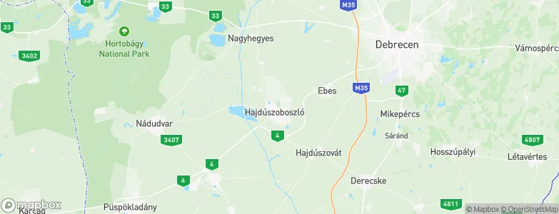 Hajdúszoboszló, Hungary Map