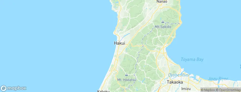 Hakui, Japan Map