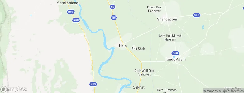Hala, Pakistan Map