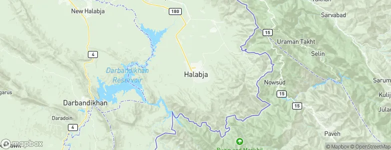 Halabja, Iraq Map