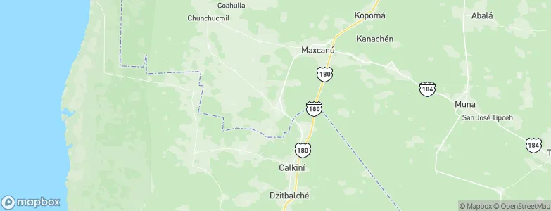 Halachó, Mexico Map