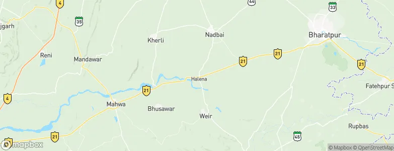 Halena, India Map
