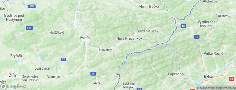 Halenkov, Czechia Map