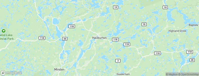 Haliburton, Canada Map