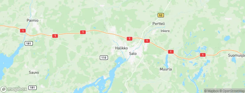 Halikko, Finland Map
