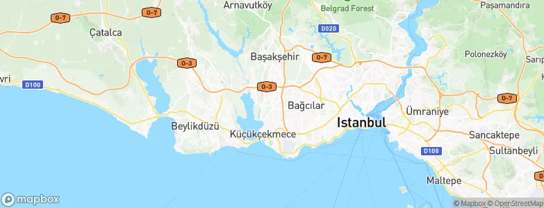 Halkalı, Turkey Map