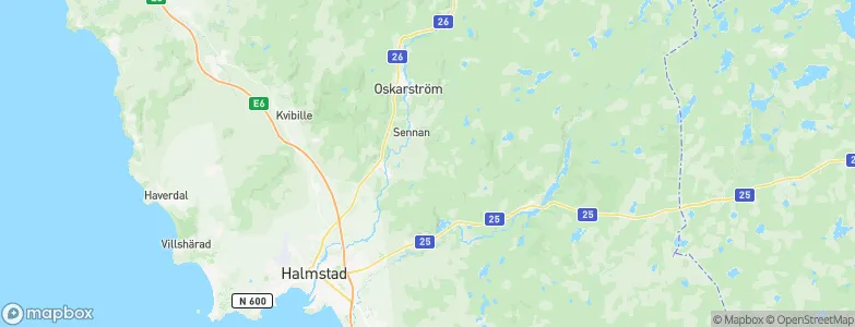 Halland County, Sweden Map