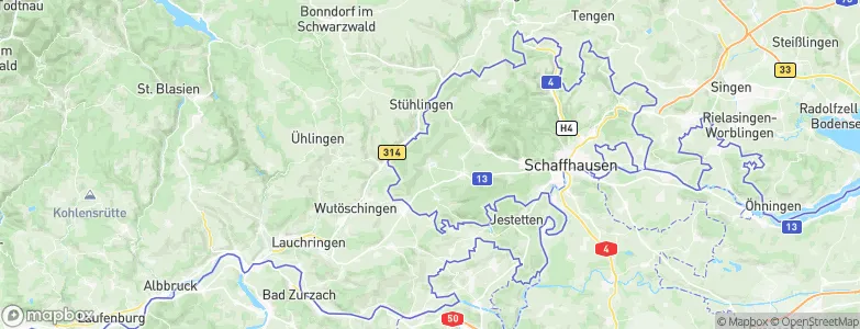 Hallau, Switzerland Map