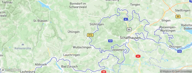 Hallau, Switzerland Map