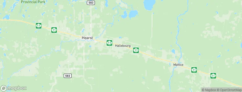 Hallebourg, Canada Map