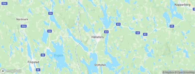 Hällefors, Sweden Map