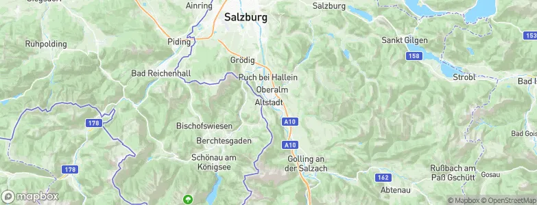 Hallein, Austria Map