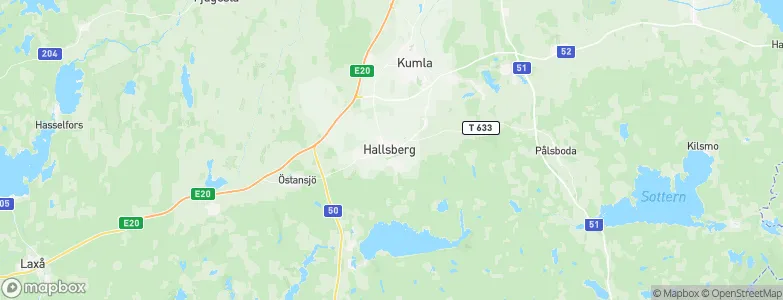 Hallsberg, Sweden Map