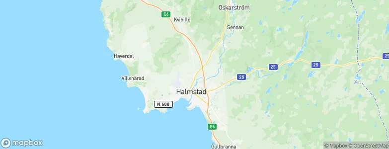 Halmstad Municipality, Sweden Map
