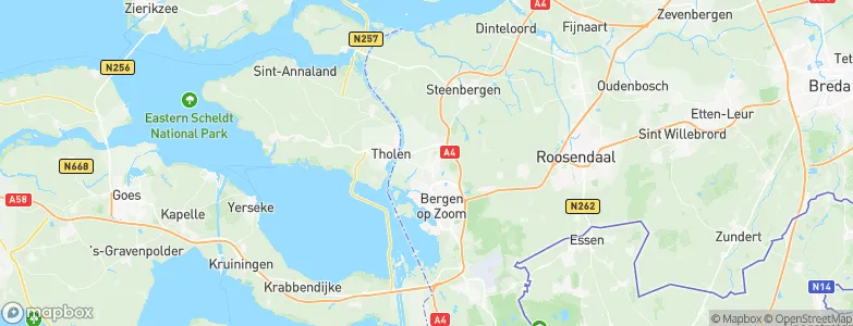 Halsteren, Netherlands Map