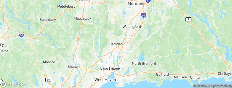 Hamden, United States Map