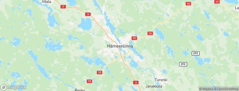 Hämeenlinna, Finland Map