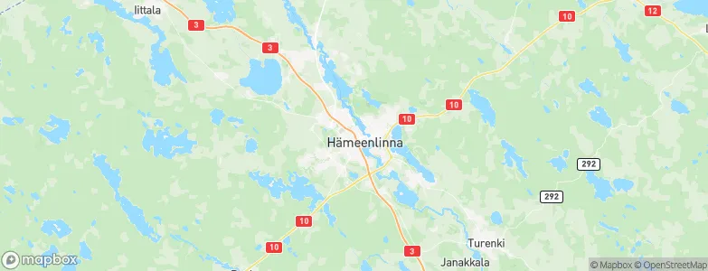 Hämeenlinna, Finland Map