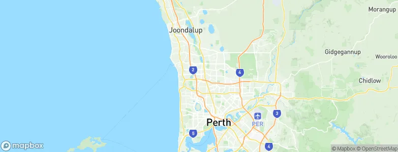 Hamersley, Australia Map