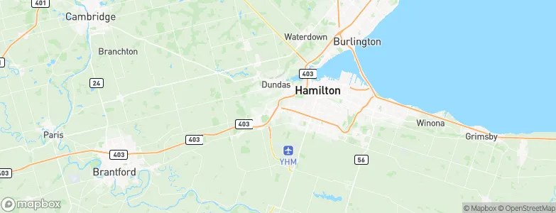 Hamilton, Canada Map