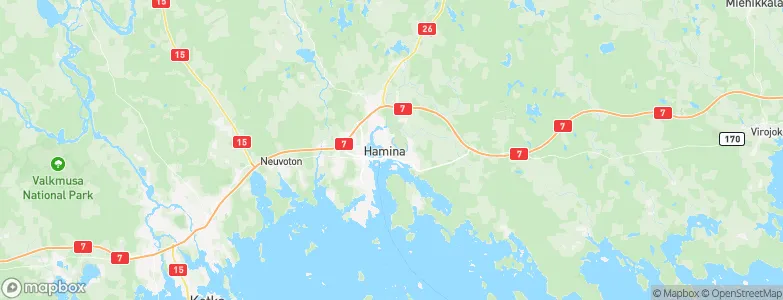 Hamina, Finland Map
