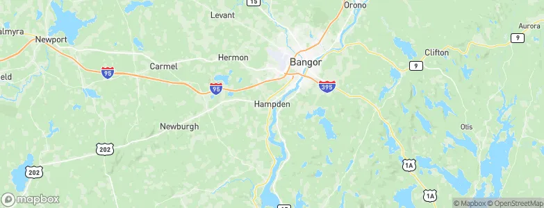 Hampden, United States Map