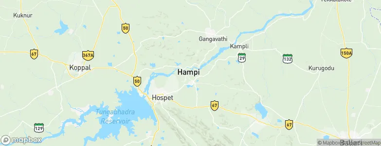Hampi, India Map