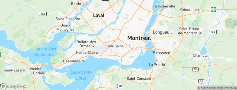 Hampstead, Canada Map