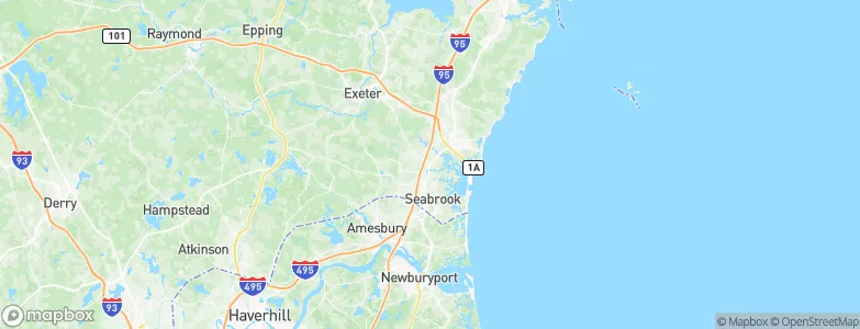 Hampton Falls, United States Map