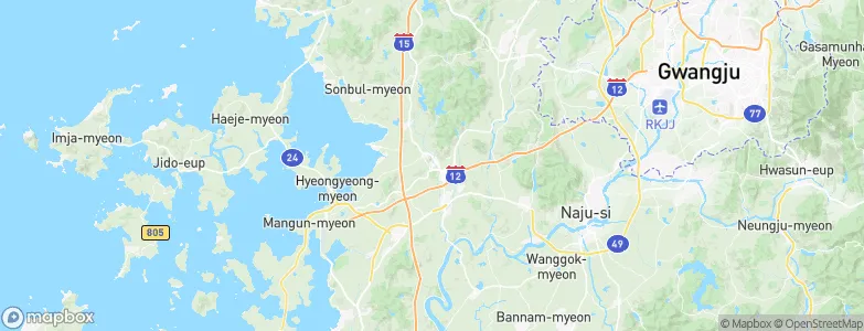 Hampyeongsaengtaegongwon, South Korea Map