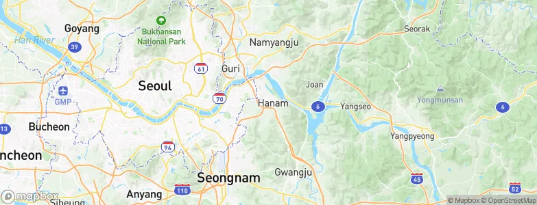 Hanam, South Korea Map