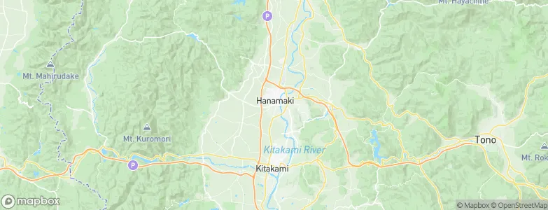 Hanamaki, Japan Map