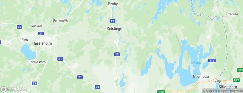 Hanaskog, Sweden Map
