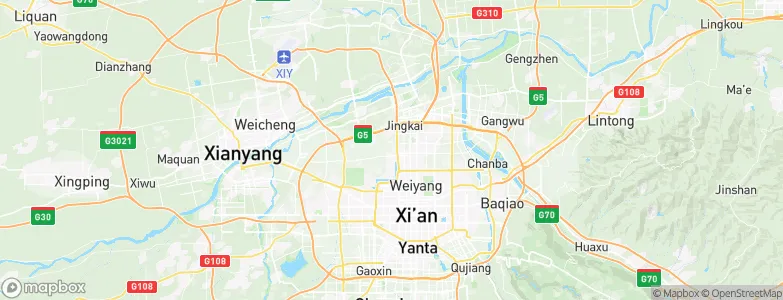 Hancheng, China Map
