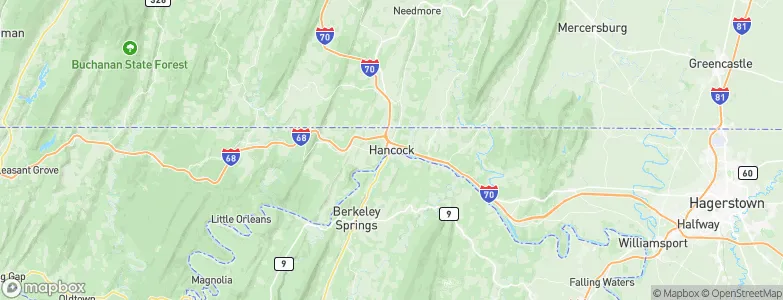 Hancock, United States Map