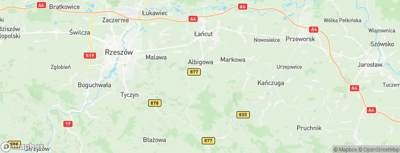 Handzlówka, Poland Map