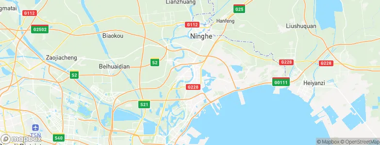 Hangu, China Map