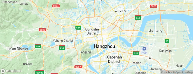 Hangzhou, China Map