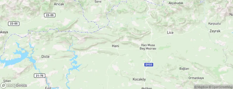 Hani, Turkey Map