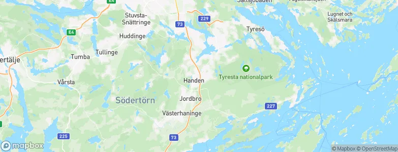 Haninge Municipality, Sweden Map