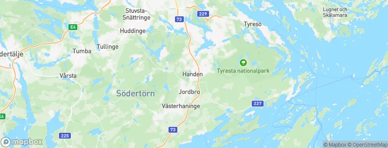 Haninge, Sweden Map