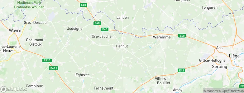 Hannut, Belgium Map