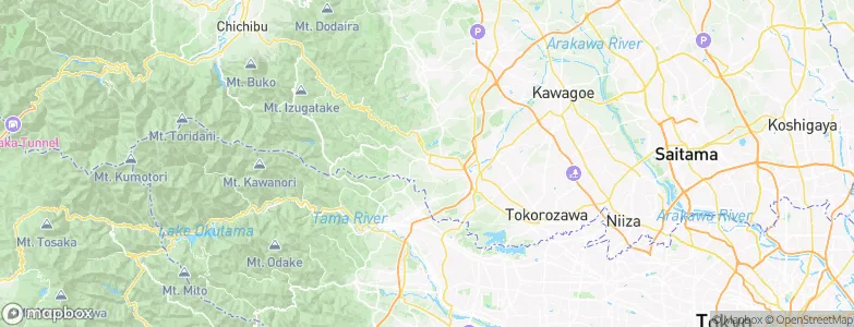Hannō, Japan Map