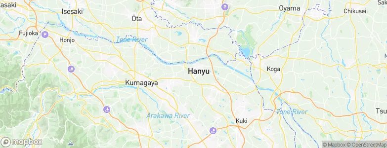 Hanyū, Japan Map