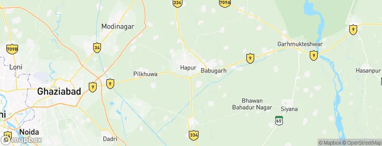 Hāpur, India Map