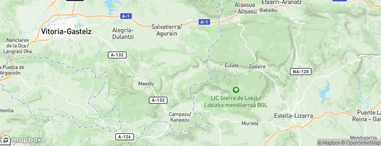 Harana / Valle de Arana, Spain Map