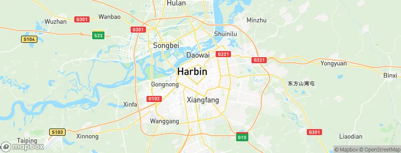 Harbin, China Map