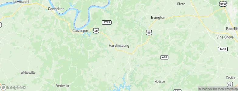 Hardinsburg, United States Map