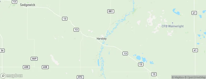 Hardisty, Canada Map
